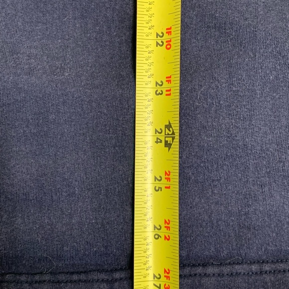 Timberland Men Large 1/4 Zip Blue Fleece - Picture 8 of 9